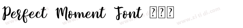 Perfect Moment Font字体转换